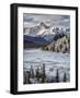 Canada, Alberta, Banff National Park. Survey Peak and North Saskatchewan River-Ann Collins-Framed Photographic Print