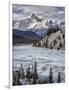 Canada, Alberta, Banff National Park. Survey Peak and North Saskatchewan River-Ann Collins-Framed Photographic Print