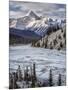 Canada, Alberta, Banff National Park. Survey Peak and North Saskatchewan River-Ann Collins-Mounted Photographic Print