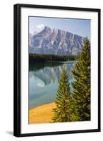 Canada, Alberta, Banff National Park, Two Jack Lake and Mount Rundle-Jamie & Judy Wild-Framed Photographic Print