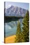 Canada, Alberta, Banff National Park, Two Jack Lake and Mount Rundle-Jamie & Judy Wild-Stretched Canvas