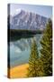 Canada, Alberta, Banff National Park, Two Jack Lake and Mount Rundle-Jamie & Judy Wild-Stretched Canvas