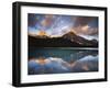 Canada, Alberta, Banff NP, Mt Chephren Reflects in a Lake at Sunrise-Christopher Talbot Frank-Framed Photographic Print