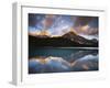 Canada, Alberta, Banff NP, Mt Chephren Reflects in a Lake at Sunrise-Christopher Talbot Frank-Framed Photographic Print