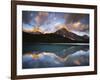 Canada, Alberta, Banff NP, Mt Chephren Reflects in a Lake at Sunrise-Christopher Talbot Frank-Framed Photographic Print