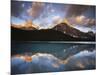 Canada, Alberta, Banff NP, Mt Chephren Reflects in a Lake at Sunrise-Christopher Talbot Frank-Mounted Photographic Print