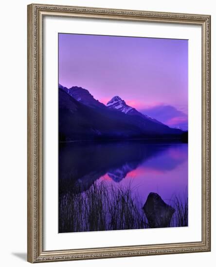 Canada, Alberta, Banff. Sunset along Icefields Parkway-Charles R. Needle-Framed Photographic Print