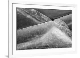 Canada, Alberta, Bow Valley Provincial Park, Ice abstract of frozen Barrier Lake-Ann Collins-Framed Photographic Print