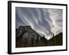 Canada, Alberta, Bow Valley Provincial Park. Lenticular clouds over Kananaskis Country-Ann Collins-Framed Photographic Print