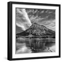 Canada, Alberta, Bow Valley Provincial Park, Mount Baldy and frozen Barrier Lake-Ann Collins-Framed Photographic Print