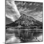 Canada, Alberta, Bow Valley Provincial Park, Mount Baldy and frozen Barrier Lake-Ann Collins-Mounted Photographic Print