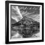 Canada, Alberta, Bow Valley Provincial Park, Mount Baldy and frozen Barrier Lake-Ann Collins-Framed Photographic Print