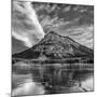 Canada, Alberta, Bow Valley Provincial Park, Mount Baldy and frozen Barrier Lake-Ann Collins-Mounted Photographic Print