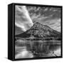 Canada, Alberta, Bow Valley Provincial Park, Mount Baldy and frozen Barrier Lake-Ann Collins-Framed Stretched Canvas