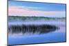 Canada, Alberta, Hondo. Fog on Lawrence Lake at dawn.-Jaynes Gallery-Mounted Photographic Print