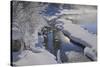 Canada, Alberta, Jasper National Park. Athabasca River in winter.-Jaynes Gallery-Stretched Canvas