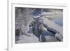 Canada, Alberta, Jasper National Park. Athabasca River in winter.-Jaynes Gallery-Framed Photographic Print