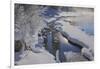 Canada, Alberta, Jasper National Park. Athabasca River in winter.-Jaynes Gallery-Framed Photographic Print