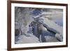 Canada, Alberta, Jasper National Park. Athabasca River in winter.-Jaynes Gallery-Framed Photographic Print