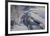 Canada, Alberta, Jasper National Park. Athabasca River in winter.-Jaynes Gallery-Framed Photographic Print