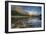 Canada, Alberta, Jasper National Park. Colin Range reflection in Medicine Lake at sunset.-Jaynes Gallery-Framed Photographic Print