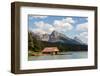 Canada, Alberta, Jasper National Park, Maligne Lake and Boat House-Jamie & Judy Wild-Framed Photographic Print