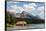 Canada, Alberta, Jasper National Park, Maligne Lake and Boat House-Jamie & Judy Wild-Framed Stretched Canvas