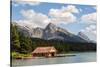 Canada, Alberta, Jasper National Park, Maligne Lake and Boat House-Jamie & Judy Wild-Stretched Canvas