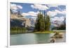 Canada, Alberta, Jasper National Park, Maligne Lake and Spirit Island-Jamie & Judy Wild-Framed Photographic Print