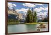 Canada, Alberta, Jasper National Park, Maligne Lake and Spirit Island-Jamie & Judy Wild-Framed Photographic Print