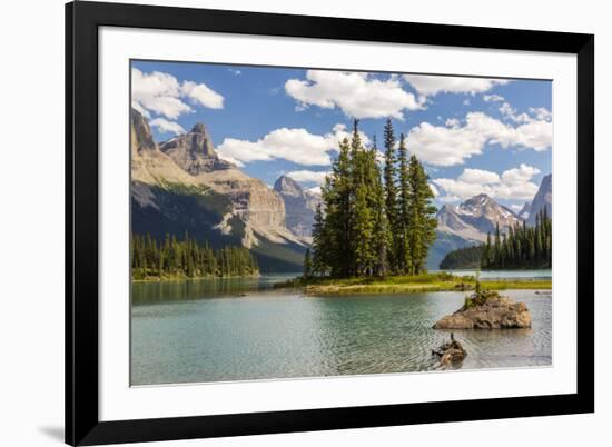 Canada, Alberta, Jasper National Park, Maligne Lake and Spirit Island-Jamie & Judy Wild-Framed Photographic Print