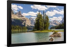 Canada, Alberta, Jasper National Park, Maligne Lake and Spirit Island-Jamie & Judy Wild-Framed Photographic Print