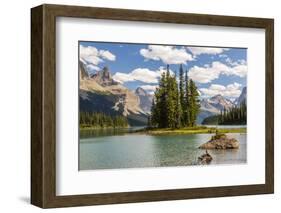 Canada, Alberta, Jasper National Park, Maligne Lake and Spirit Island-Jamie & Judy Wild-Framed Photographic Print