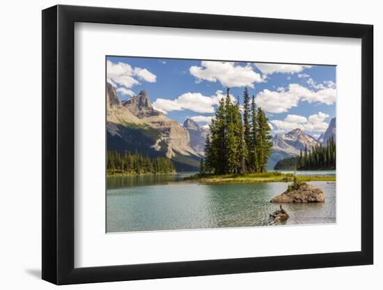 Canada, Alberta, Jasper National Park, Maligne Lake and Spirit Island-Jamie & Judy Wild-Framed Photographic Print