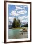 Canada, Alberta, Jasper National Park, Maligne Lake and Spirit Island-Jamie & Judy Wild-Framed Photographic Print
