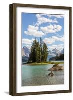 Canada, Alberta, Jasper National Park, Maligne Lake and Spirit Island-Jamie & Judy Wild-Framed Photographic Print