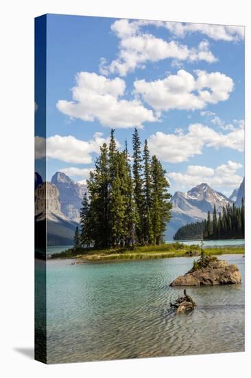 Canada, Alberta, Jasper National Park, Maligne Lake and Spirit Island-Jamie & Judy Wild-Stretched Canvas