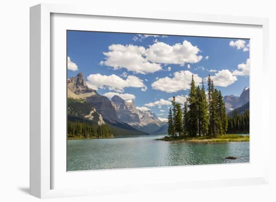 Canada, Alberta, Jasper National Park, Maligne Lake and Spirit Island-Jamie & Judy Wild-Framed Photographic Print