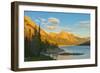 Canada, Alberta, Jasper National Park. Medicine Lake and Canadian Rocky Mountains.-Jaynes Gallery-Framed Photographic Print