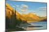 Canada, Alberta, Jasper National Park. Medicine Lake and Canadian Rocky Mountains.-Jaynes Gallery-Mounted Photographic Print