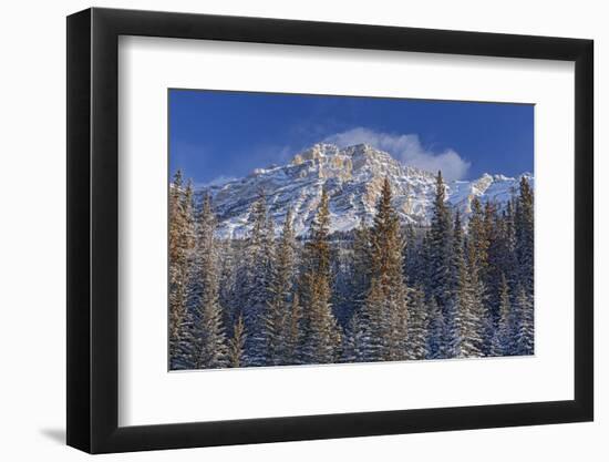 Canada, Alberta, Jasper National Park. Mount Kerkeslin in Canadian Rocky Mountains.-Jaynes Gallery-Framed Photographic Print