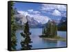 Canada, Alberta, Jasper National Park, Spirit Island and Maligne Lake-John Barger-Framed Stretched Canvas