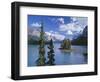 Canada, Alberta, Jasper National Park, Spirit Island and Maligne Lake-John Barger-Framed Photographic Print