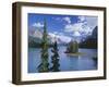 Canada, Alberta, Jasper National Park, Spirit Island and Maligne Lake-John Barger-Framed Photographic Print