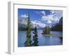 Canada, Alberta, Jasper National Park, Spirit Island and Maligne Lake-John Barger-Framed Photographic Print