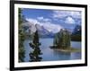 Canada, Alberta, Jasper National Park, Spirit Island and Maligne Lake-John Barger-Framed Photographic Print