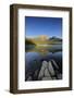 Canada, Alberta, Jasper National Park. Sunrise on Pyramid Mountain and Lake.-Jaynes Gallery-Framed Photographic Print