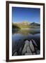 Canada, Alberta, Jasper National Park. Sunrise on Pyramid Mountain and Lake.-Jaynes Gallery-Framed Photographic Print