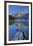 Canada, Alberta, Jasper National Park. Sunrise on Pyramid Mountain and Lake.-Jaynes Gallery-Framed Photographic Print