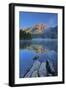 Canada, Alberta, Jasper National Park. Sunrise on Pyramid Mountain and Lake.-Jaynes Gallery-Framed Photographic Print